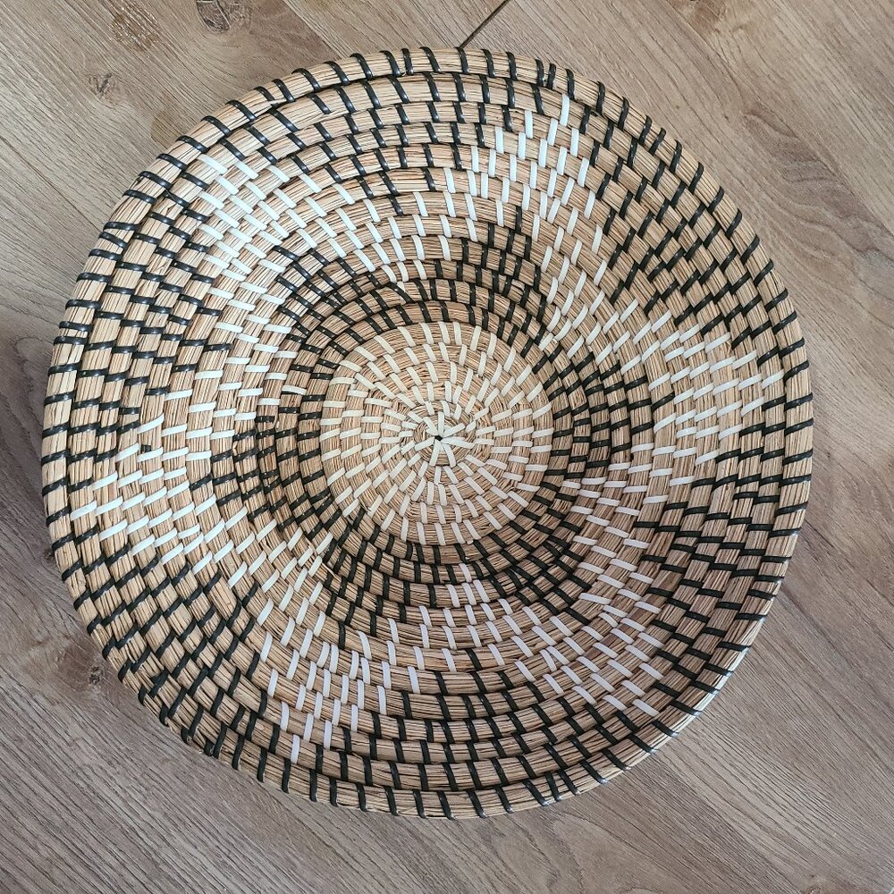 Southwest Woven Basket Home Decor Wall Art 14" Star Design Southwestern Arizona